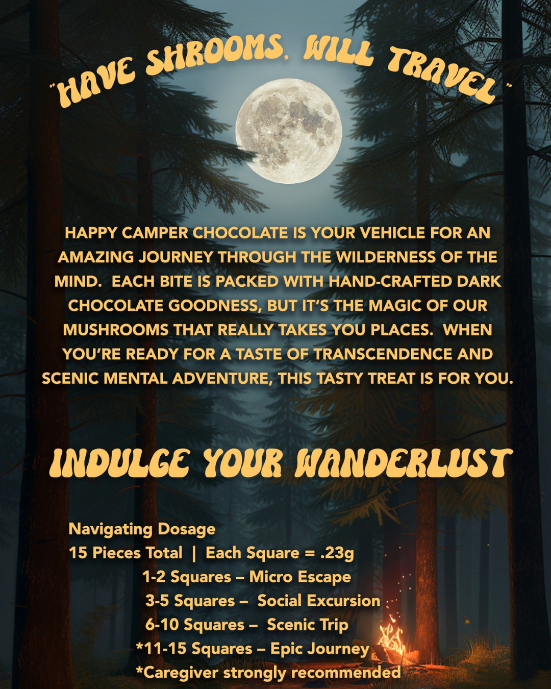 Happy Camper Summer Chocolate Bar