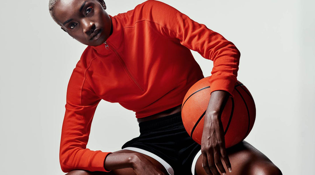 Woman athlete with gut problems