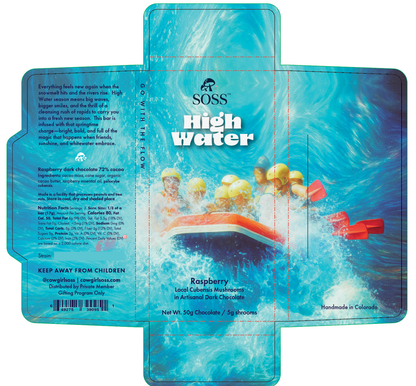 High Water – Raspberry Dark Chocolate Bar