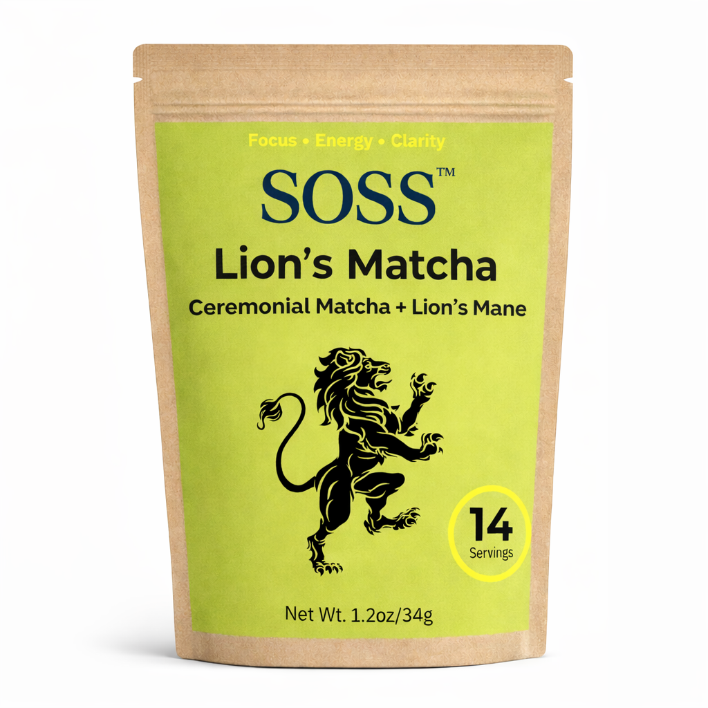Lion’s Matcha – Matcha + Lion’s Mane for Focus & Energy