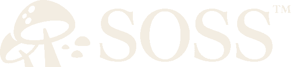 SOSS logo — paper cream